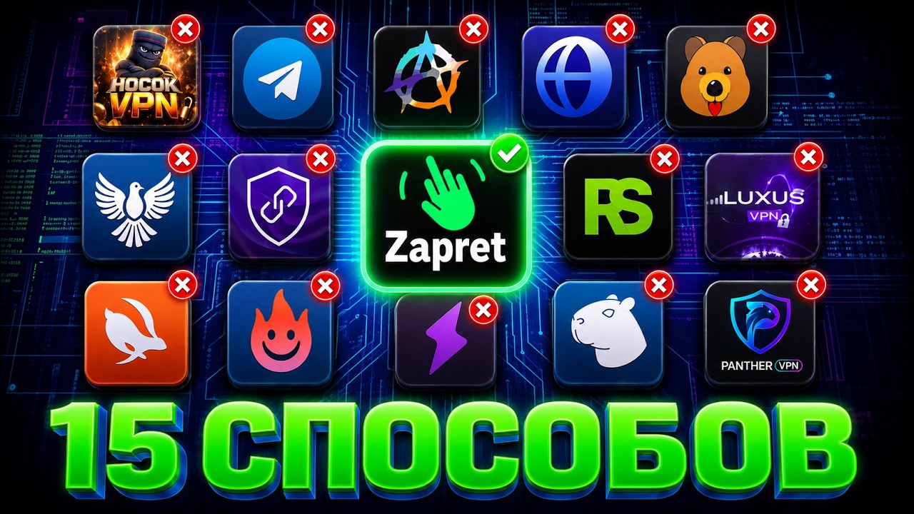 ZAPRET beat 14 VPNs! I tested ALL the ways to bypass blocking in Russia in 2026