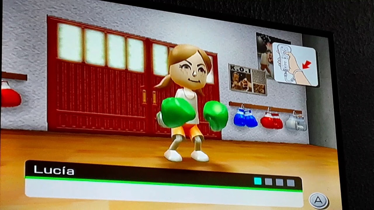 Wii Sports - Boxing Training - Working The Bag - Aaron Vs Abby Vs Lucia Vs Giovanna