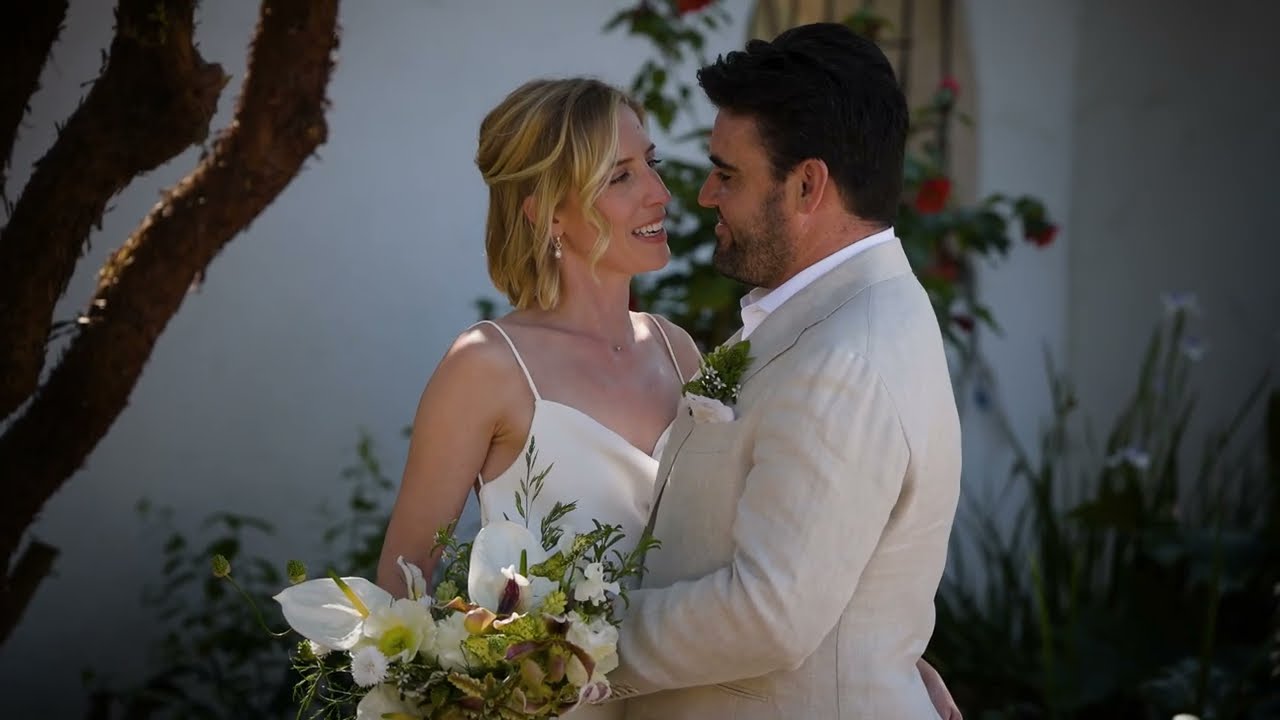 Cinematic Wedding at Casa Romantica | San Clemente, California