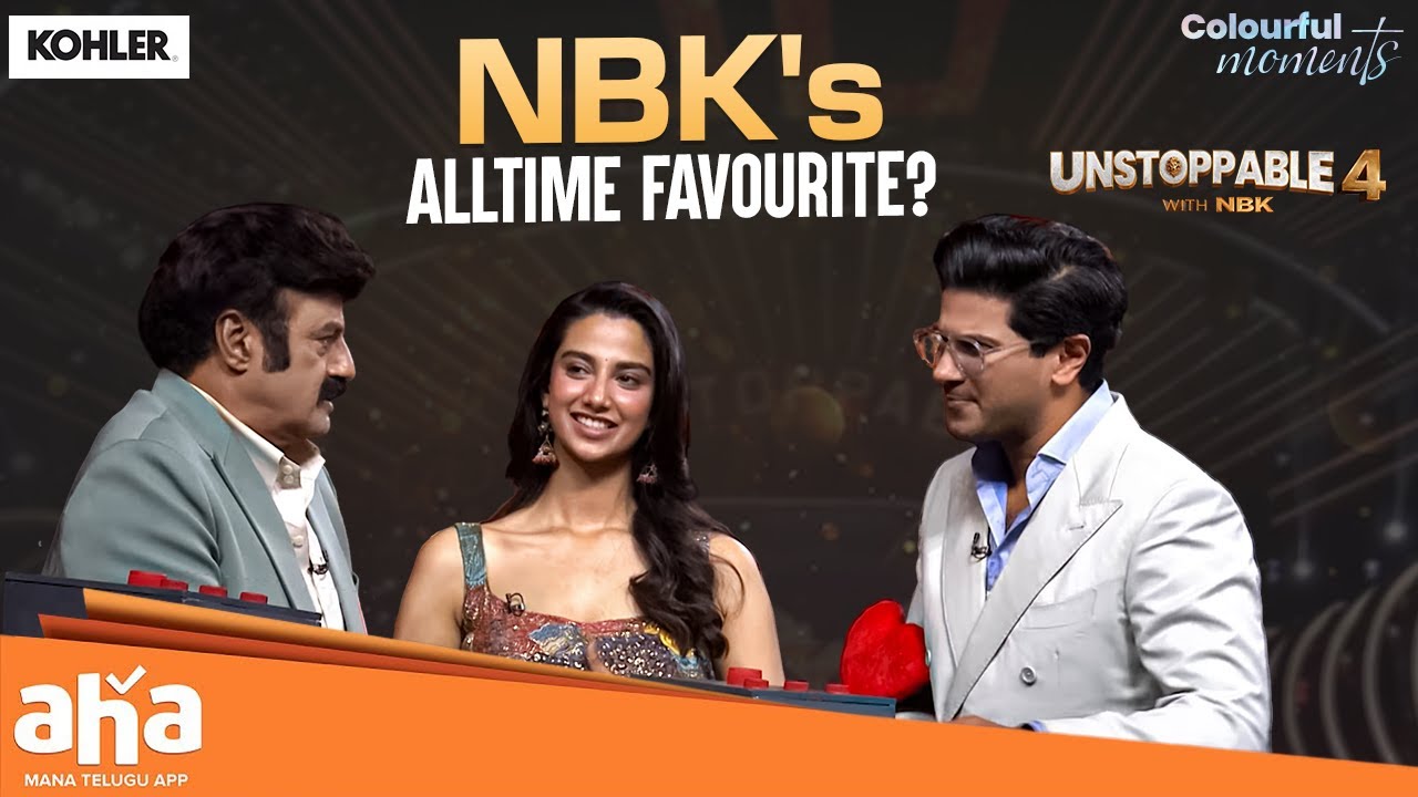 Dulquer fun question to Balakrishna | Unstoppable with NBK | ahavideoin