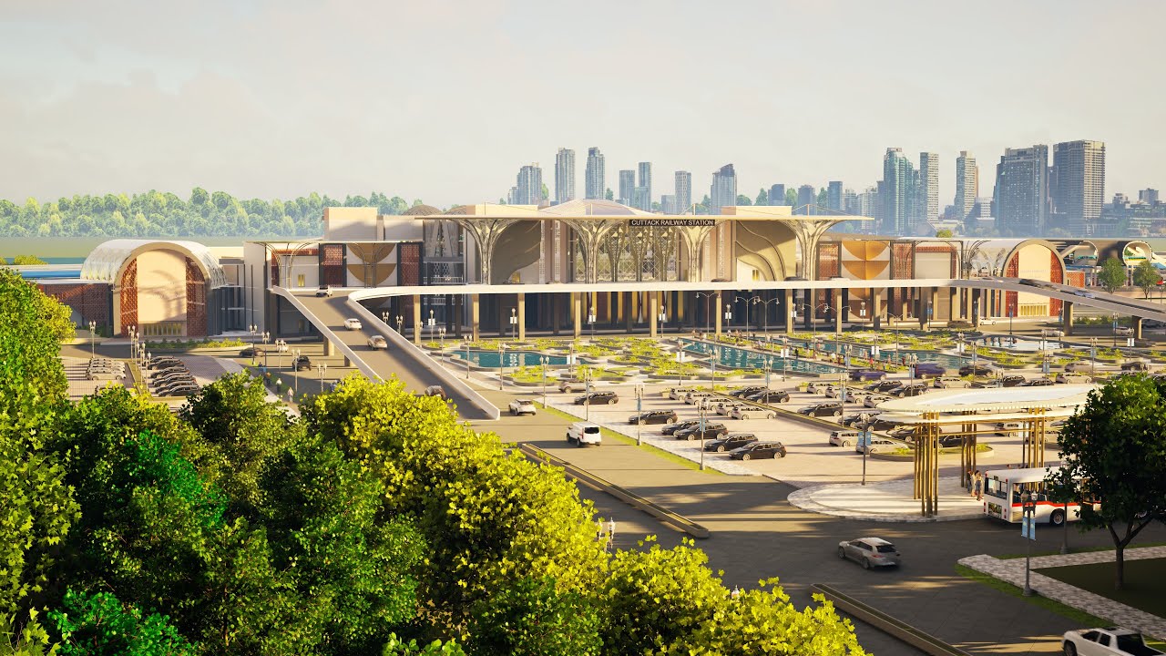 Architecture Thesis Project | Re-development of Railway Station #thesis #revit #railwaystation