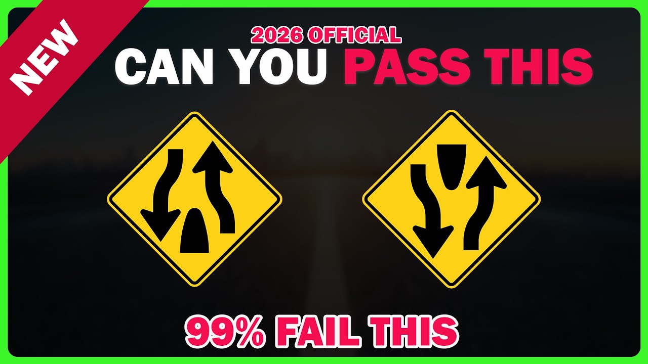 DMV Road Signs Quiz 2026: Top 40 Real Road Sign Questions to Pass Your Test