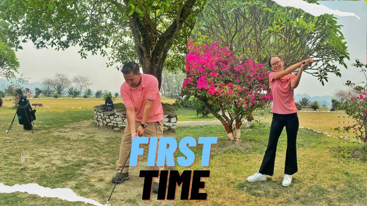 My first time Golf in Pokhara - YKS