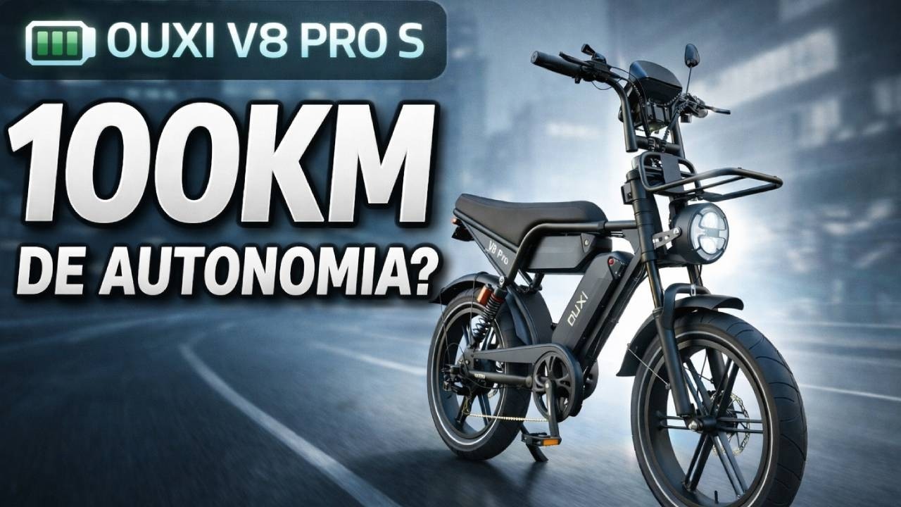 OUXI V8 Pro S 1000W – Tem 2 Baterias e Autonomia ABSURDA de 100KM!