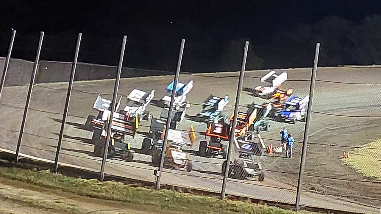 OCRS Sprint Car A-Feature Salina Highbanks Speedway 09/28/2024