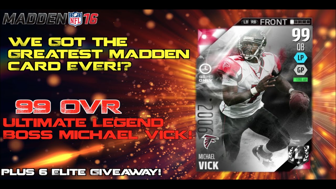 99 Ultimate Legend Michael Vick! FASTEST SCORE EVER! Madden Ultimate Team 16