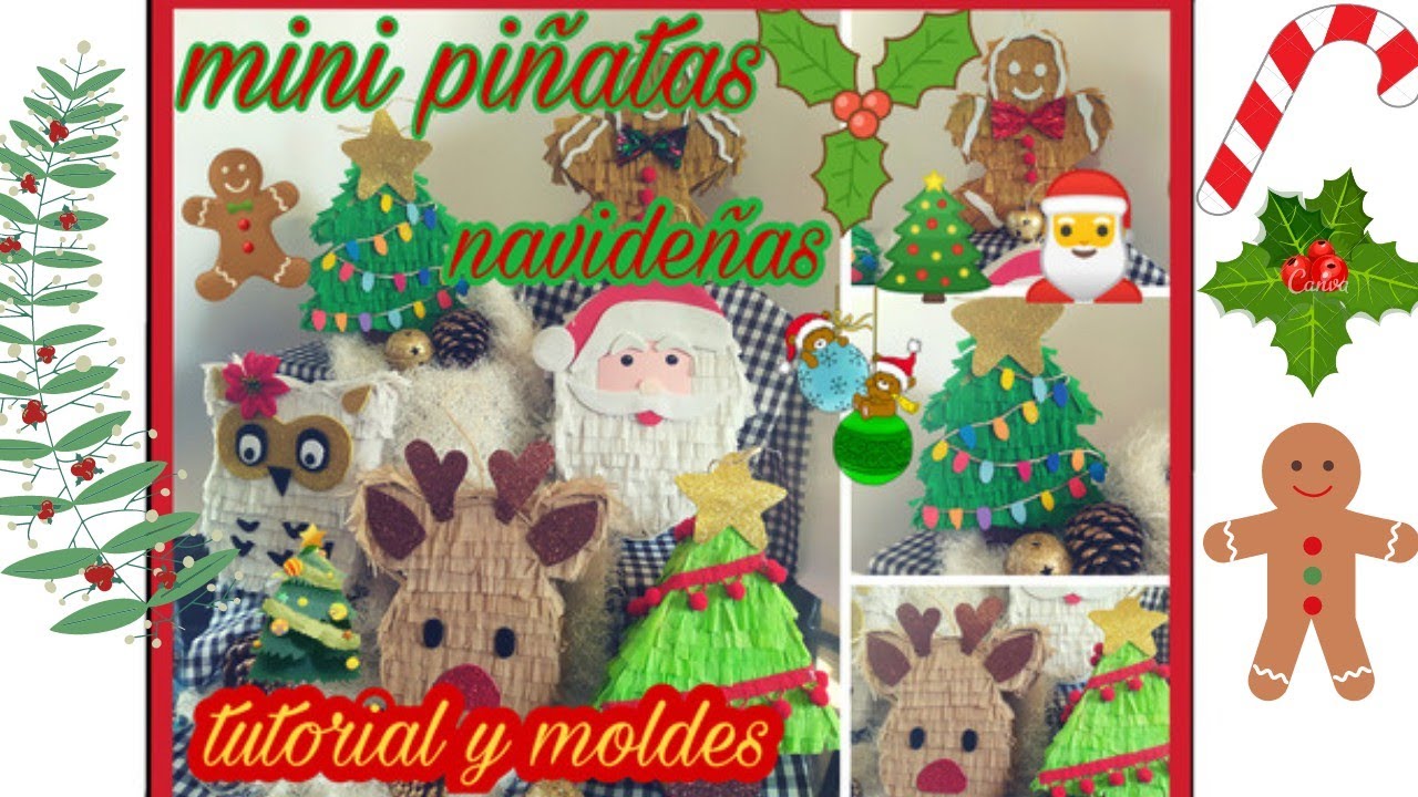 mini piñatas navideñas 🎅🎄🦌🛷😱😍
