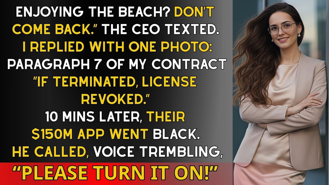 Boss Thought Firing Me on Vacation Was Smart — Until I Shut Down His $150M App