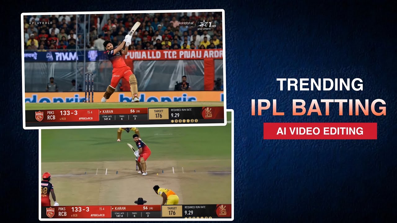How to make trending ipl batting ai video editing | Ipl ai video kaise banaye | Ai video editing