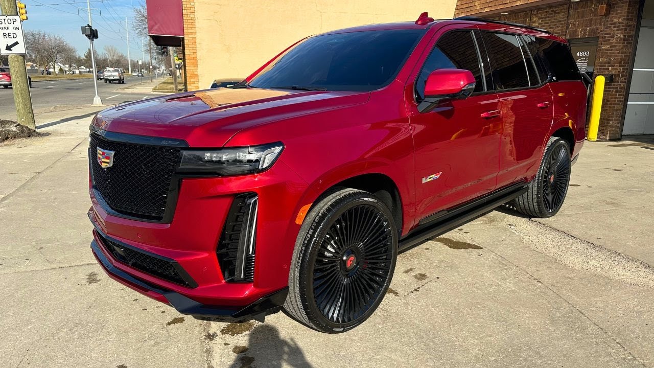 Установка дисков Forgiato за 10 000 долларов на мой Cadillac Escalade V 2024 года