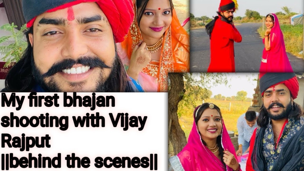 My first bhajan shooting with Vijay Rajput ||behind the scenes|| @Vijay_Rajput740