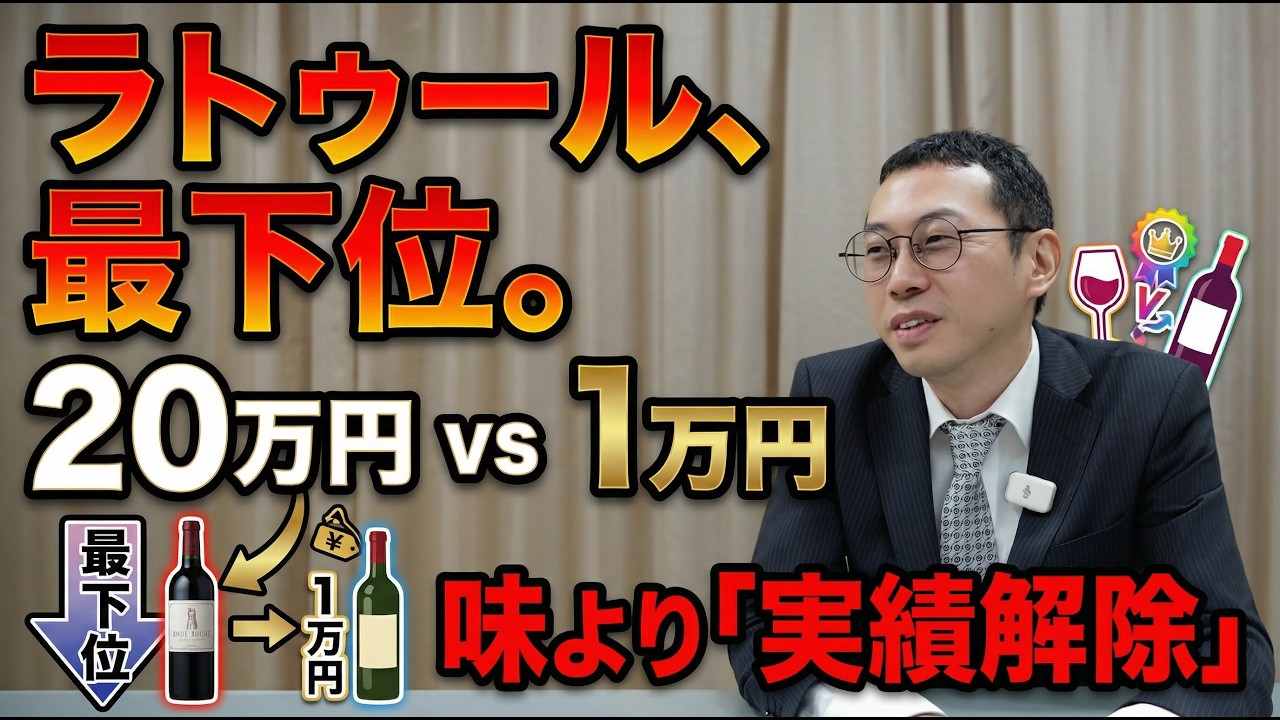 【衝撃】20万円より1万円が美味い？5大シャトーの正体