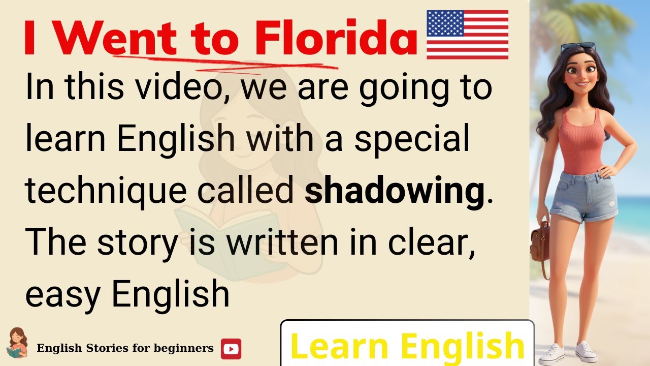 🏖️ Improve your English with Shadowing Technique 🏖️ Easy way to Learn English | English Story