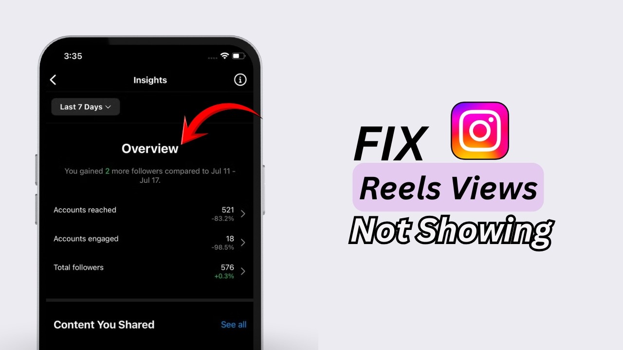 Как исправить проблему с отображением реальных просмотров в Instagram Reels | Руководство 2026 года