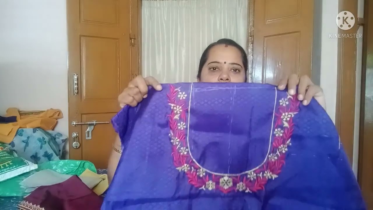 #Embroidery blouse design and blouse cost.# some embroidery tips. # width increase