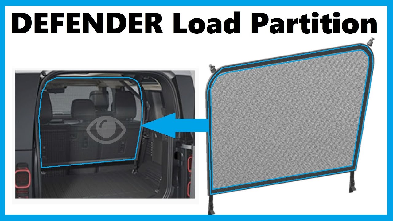 Разделительная сетка для багажного отделения заднего багажника Land Rover Defender L663 LR133503 ...