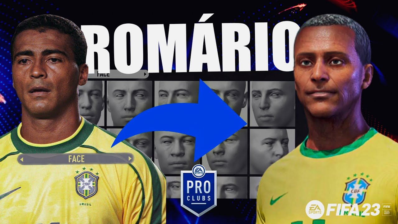ROMÁRIO Pro Clubs FIFA23 Game face Lookalike