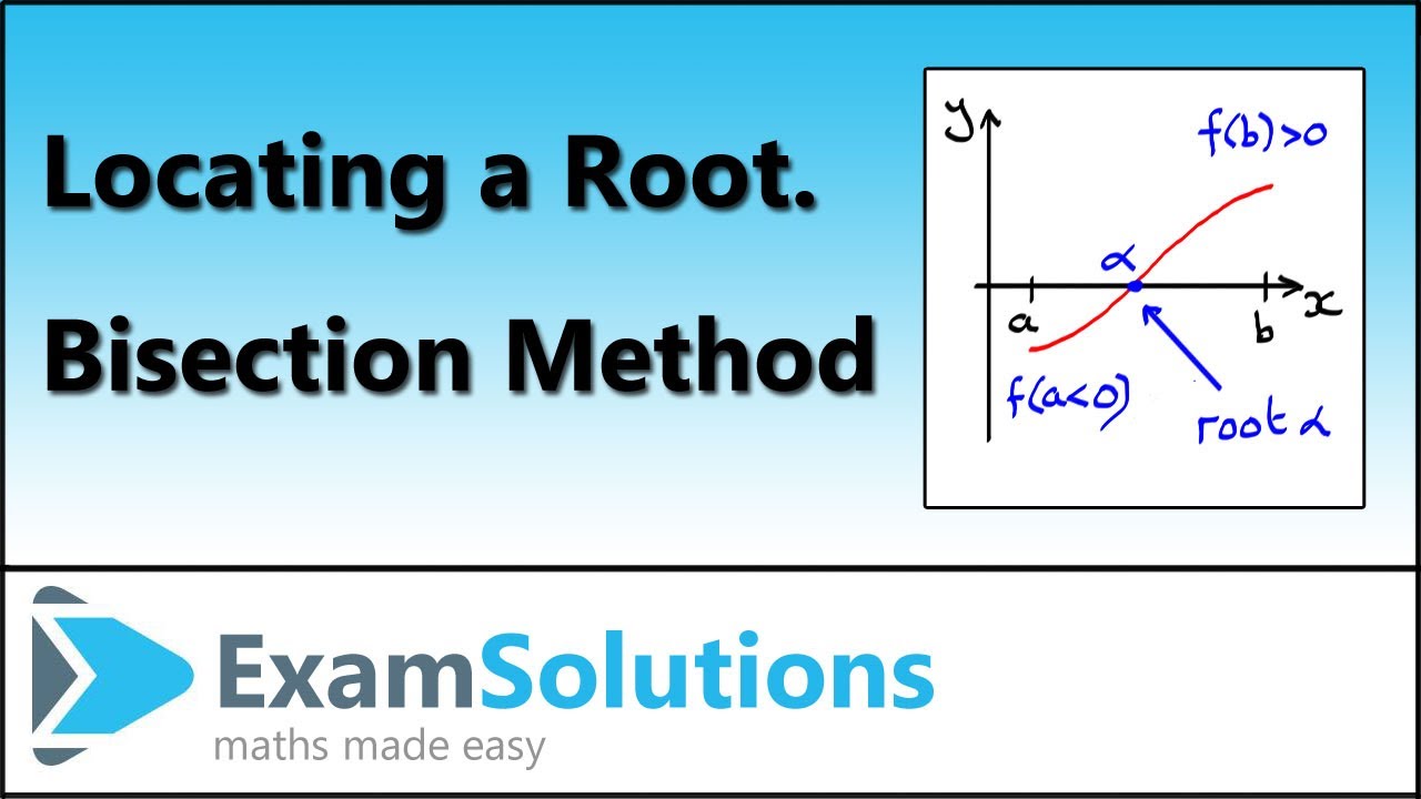 Как найти корень | Метод бисекции | ExamSolutions