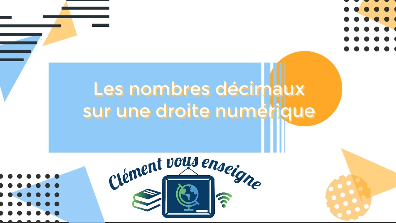 Nombres décimaux sur une droite numérique