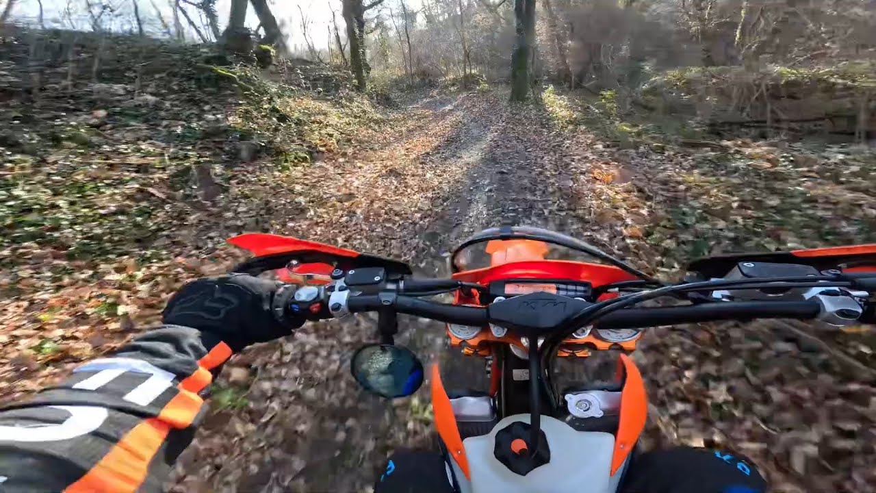 Morning with 250 exc-f ( GoPro )