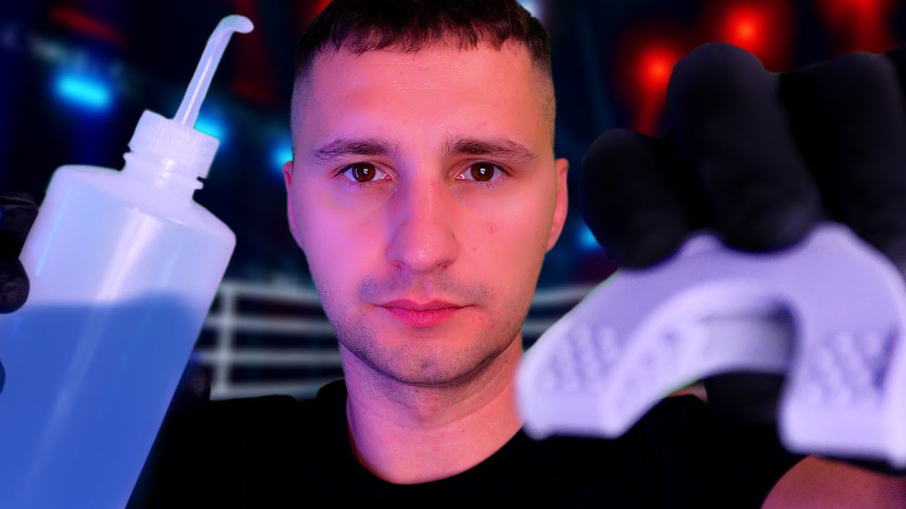 ASMR 🇵🇱 Udzielam Ci POMOCY MEDYCZNEJ NA RINGU (jesteś bokserem) - osobista uwaga, badanie lekarskie