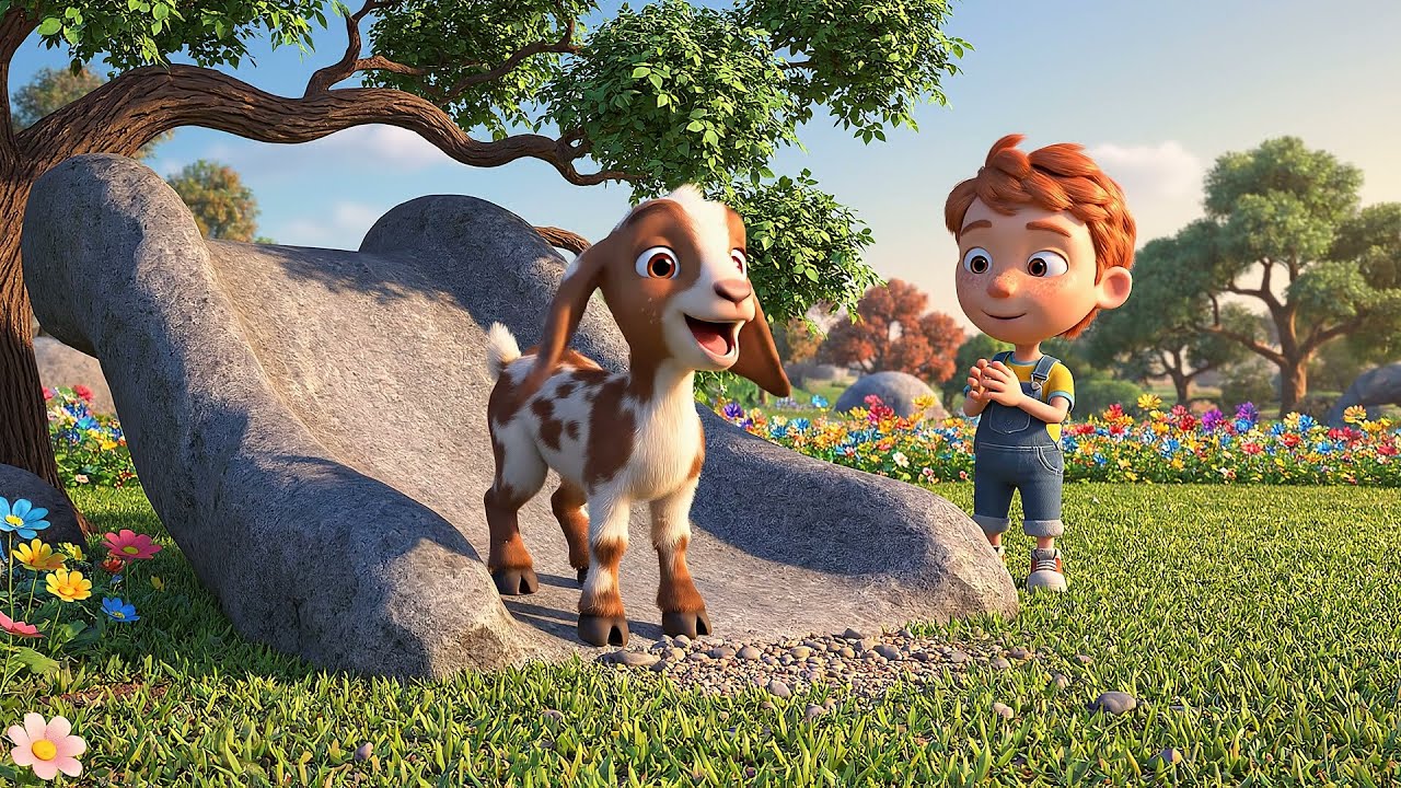 Козлёнок из Minecraft перепрыгнул через горный хребет | Детские стишки и песенки для детей