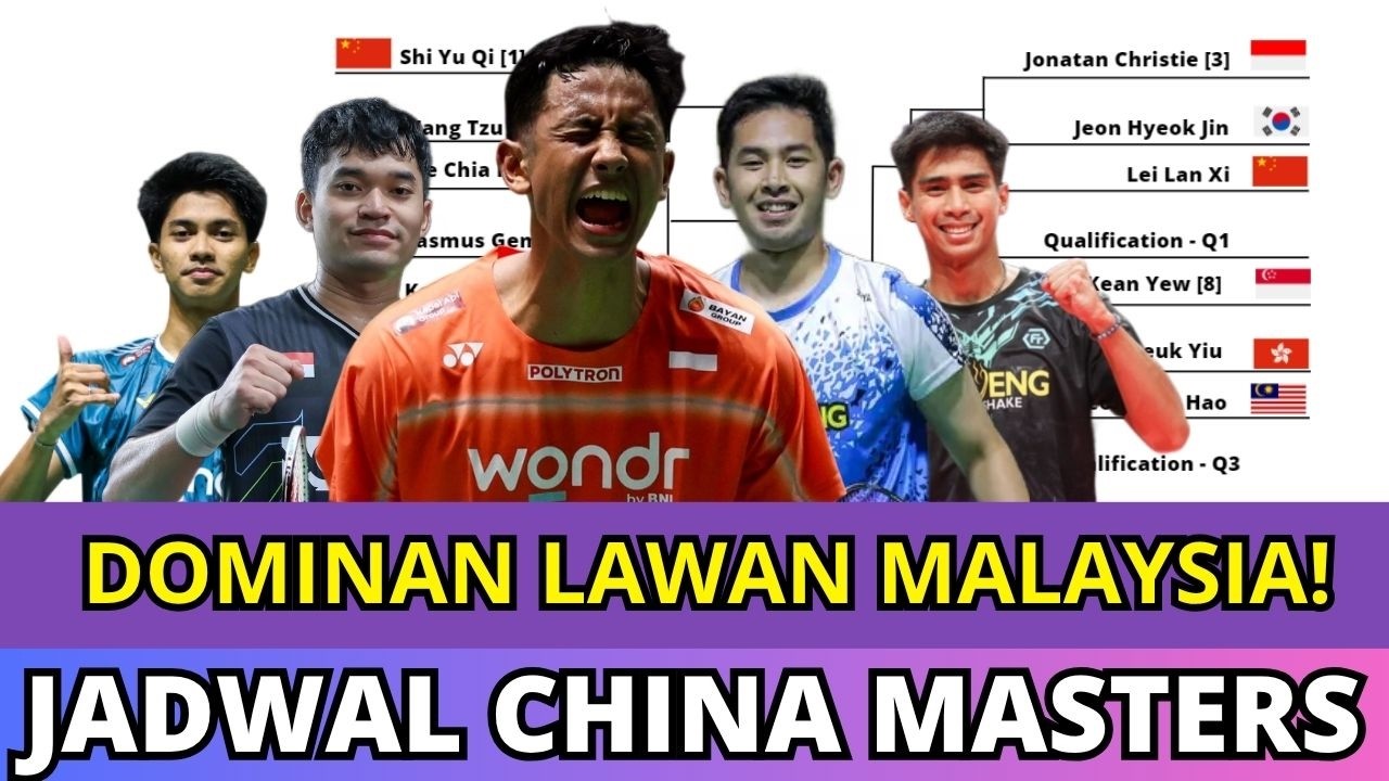JADWAL CHINA MASTERS 2026 #chinamasters2026
