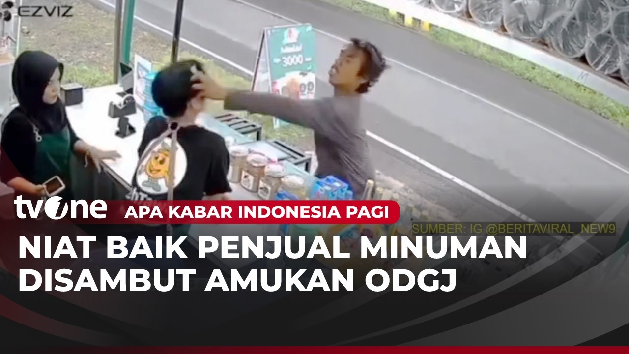 Kabar VIral: Diduga ODGJ Amuk Penjual Minuman Es Teh | AKIP tvOne