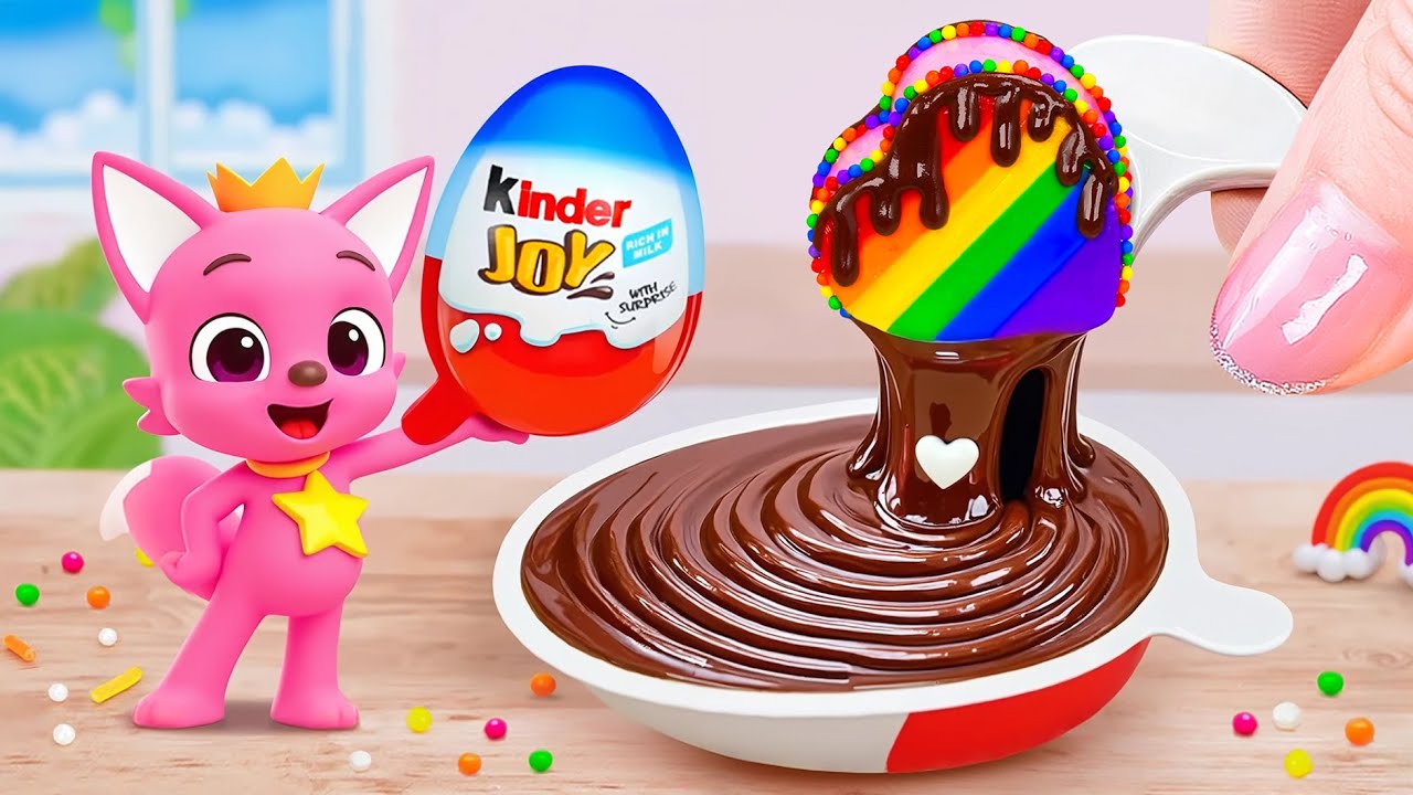Melting Chocolate Kinder Cake 🍫 Outstanding Mini Cake Decorating Tutorial 💗 Mini Sweet Taste
