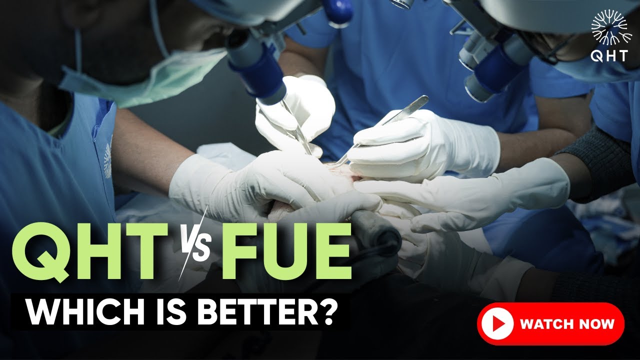 QHT VS FUE Technique: Which is better | Hair Transplant Video | QHT technique | QHT clinic | FUE |