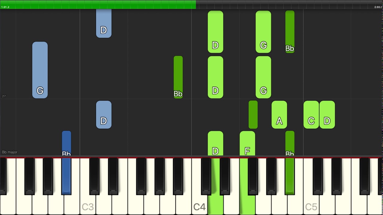 Traditional - The Erie Canal - Piano Backing Track Tutorials - Karaoke