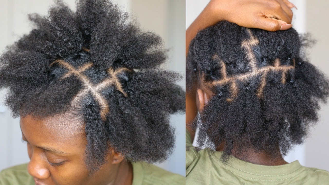 How To Part Hair Using Rubber Bands for Box Braids, Twist, Etc | DIY Parting Natural Hair Tutorial