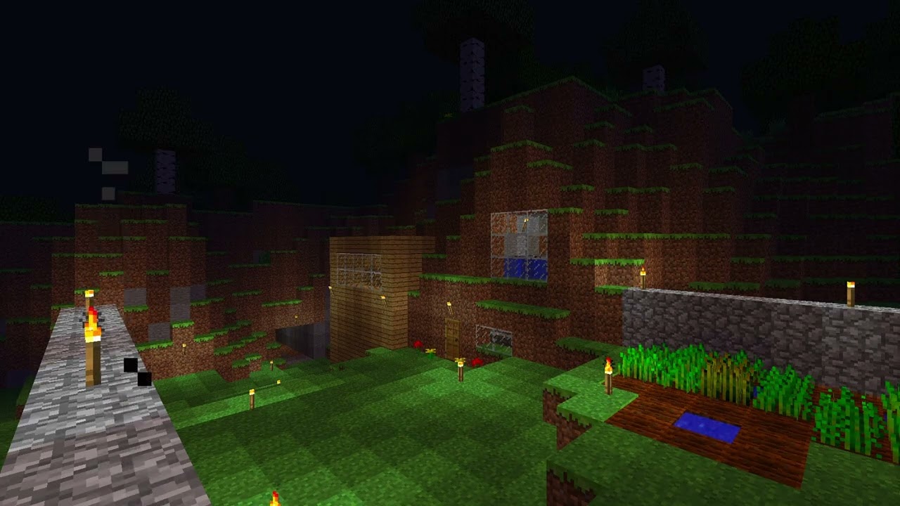 Your old minecraft base sits empty at night... (C418 Minecraft Nostalgia Music & Ambiance)