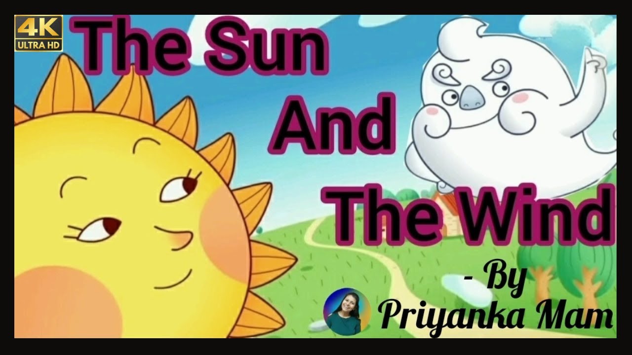 The Sun And The Wind | English Moral Story for kids