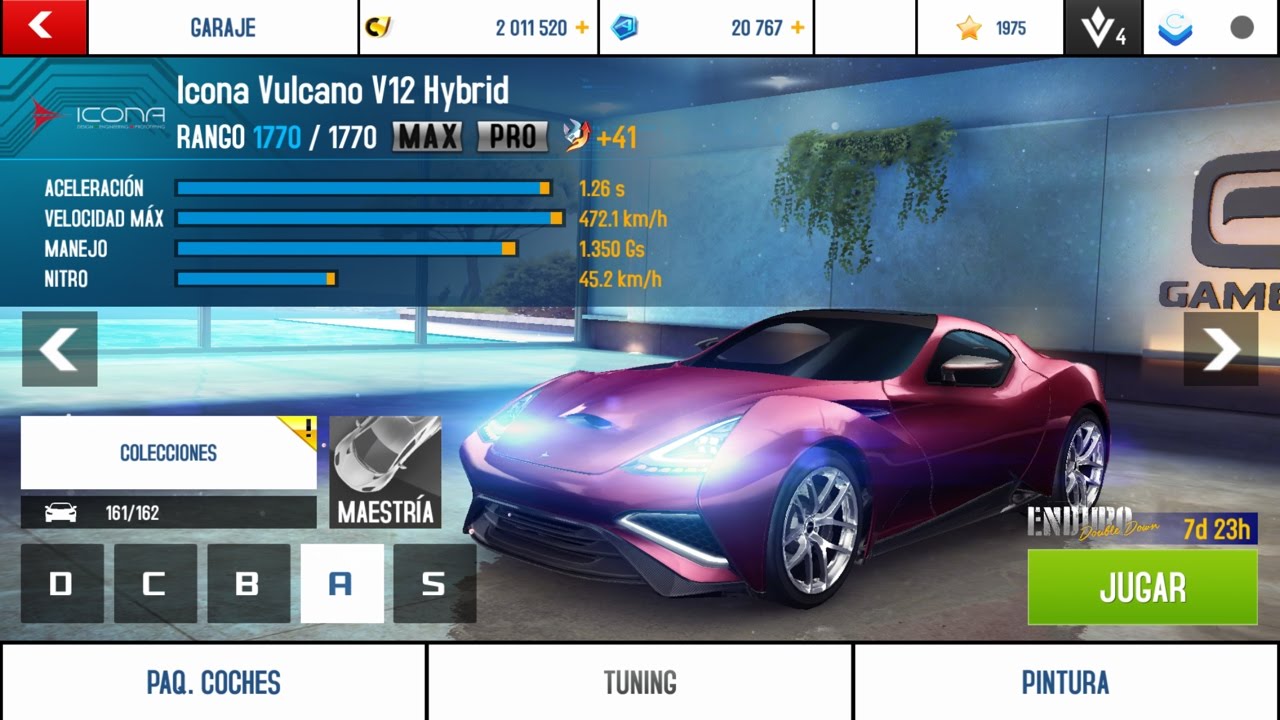 Asphalt 8, Enduro Icona Vulcano, First 12 races & improving MAX PRO