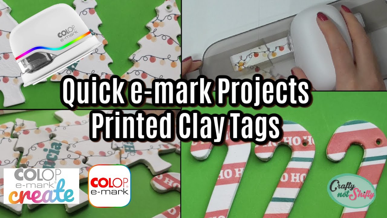 Printing on to Air Dry Clay Tags with COLOP e-mark