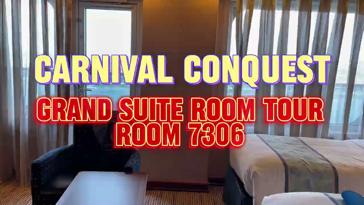 Carnival Conquest Grand Suite Room Tour