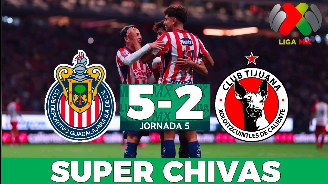 Mini Resumen | Chivas 5-2 Tijuana | J5 Liga MX Apertura 2026