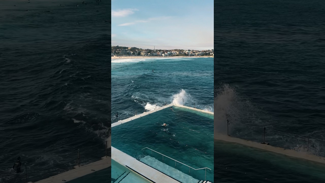 Cold swimming at Bondi Icebergs Swimming Club.📍Bondi Beach, Sydney, Australia