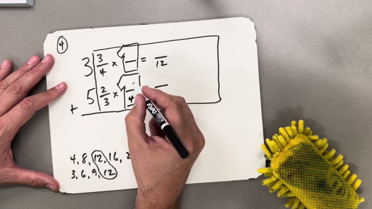 Adding Mixed Numbers with Regrouping - Mr. Travis (with the 