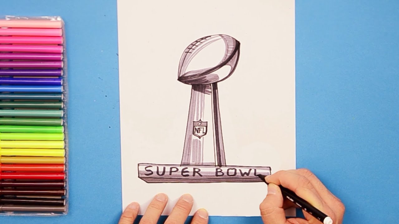 How to draw the Super Bowl Logo (NFL)