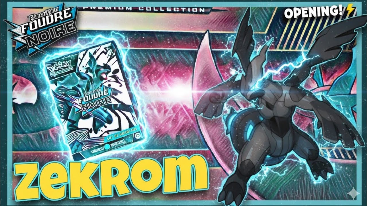 J'AI ENFIN LE DISPLAY FOUDRE NOIRE ! (Zekrom est incroyable ! ⚡️)