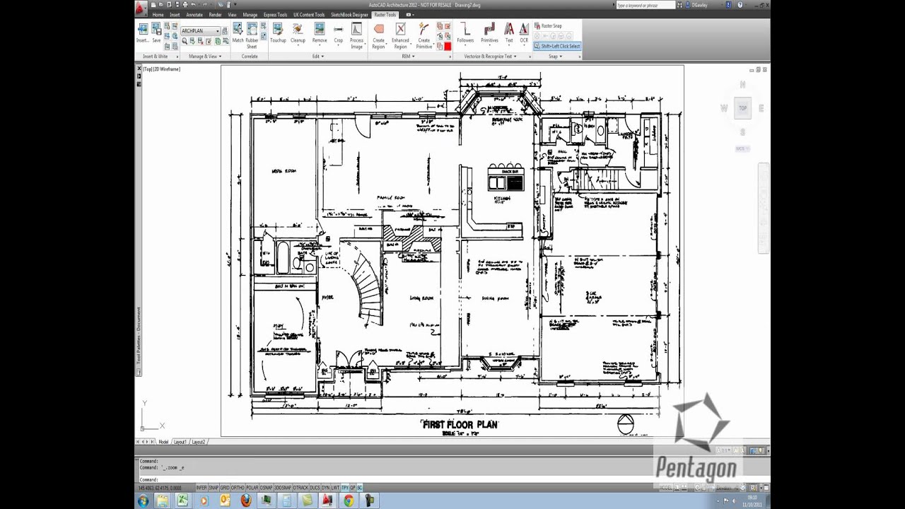 Using raster Design in AutoCAD 2012