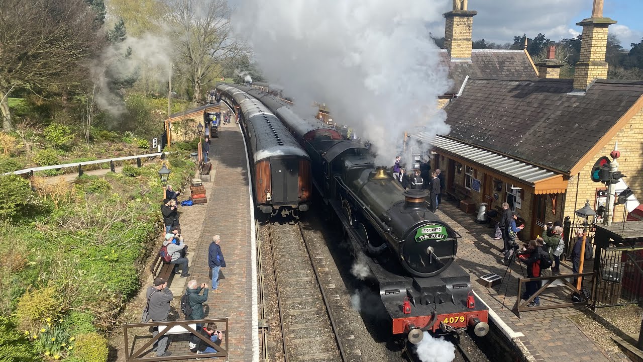 Pendennis Castle Charges Down the Severn Valley Railway Spring Steam Gala - 15/04/23