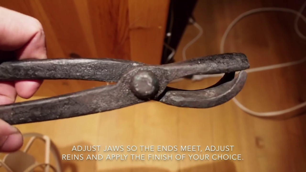Swiss style blacksmith's tongs