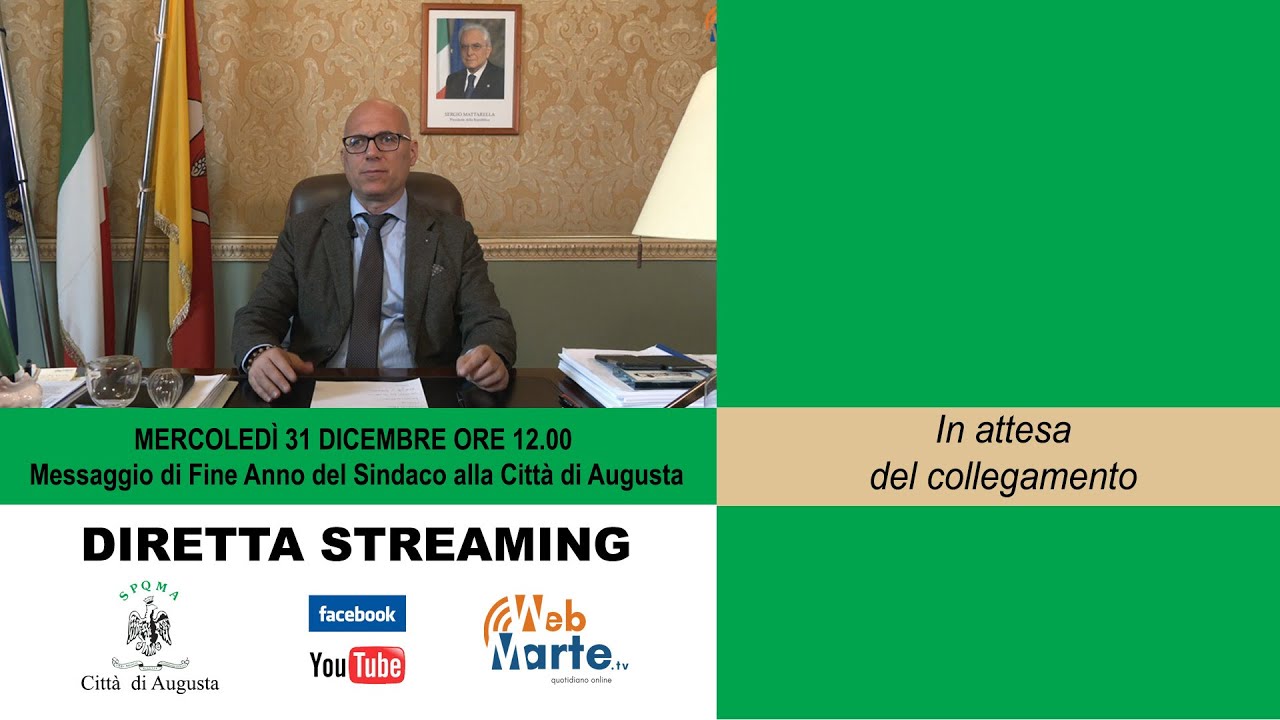 Messaggio di Fine Anno del Sindaco alla Città di Augusta