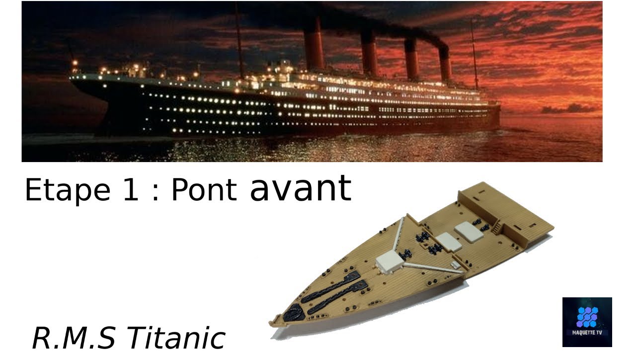 Étape 01 : Academy RMS Titanic 1/700 : J'attaque le pont