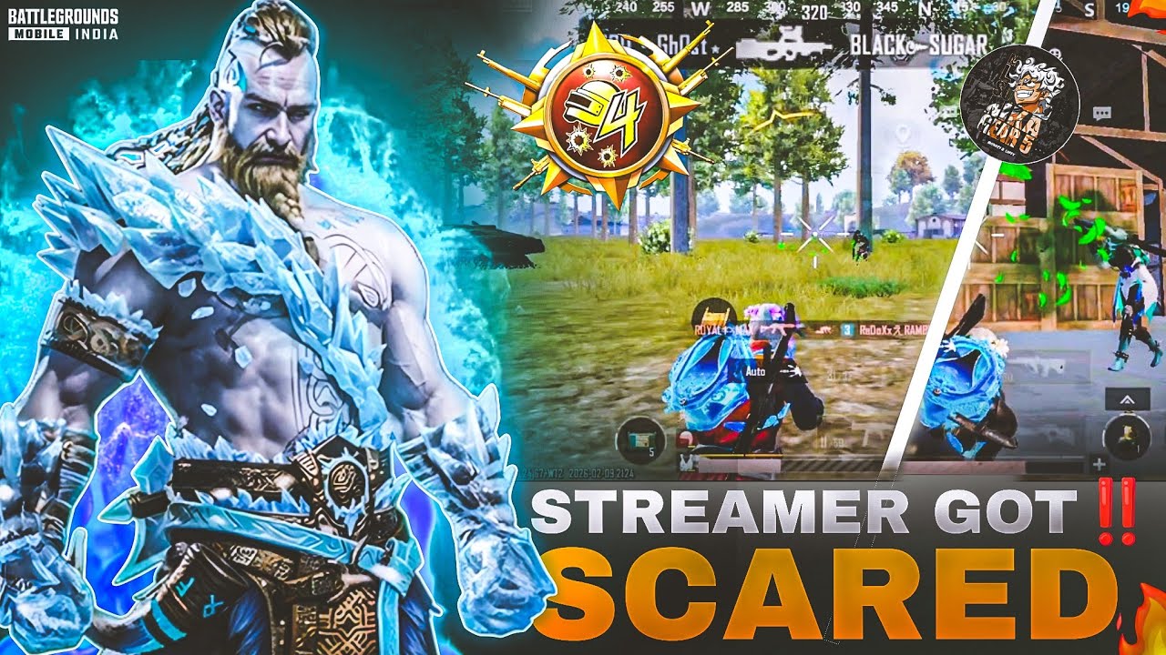 Streamer GOT SCARED 😲 AFTER TIHS FIGHT 💀 SOLO VS SQUAD 🤯 AGGRESSIVE GAMEPLAY ON 90FPS 🚀
