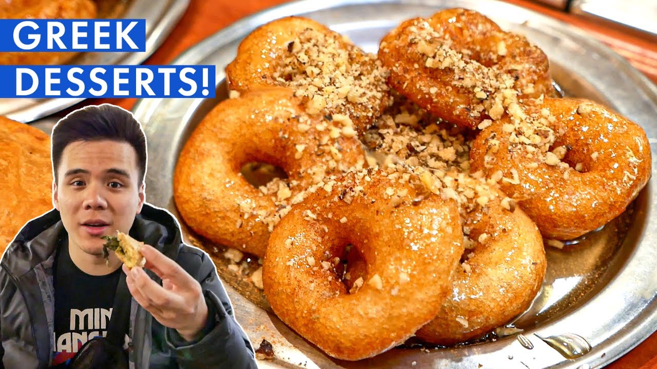 ATHENS GREEK FOOD TOUR! | Traditional Taverna Food, Greek Donuts and Gyros!