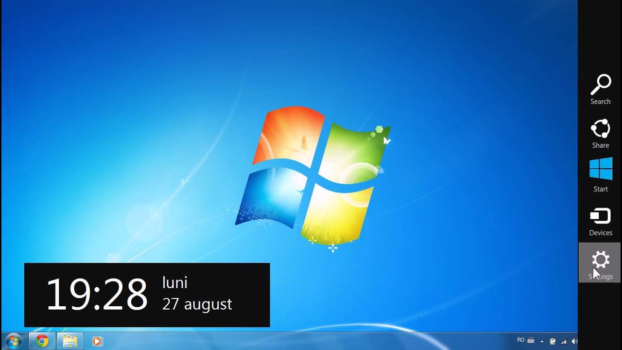 How to use the Charms bar in Windows XP / Vista / 7 ?